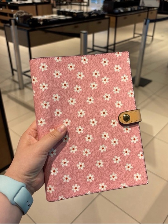 Coach Accessories - Coach Pink Floral Notebook
